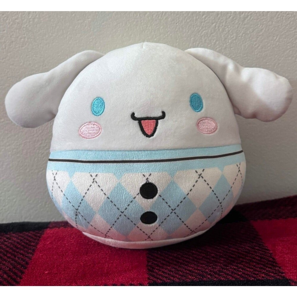 Cinnamoroll Squishmallows Small Plush Kellytoy Sanrio 7" Plaid Cute